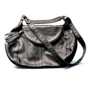 Onna Ehrlich Rachel Black Leather Hobo Bag